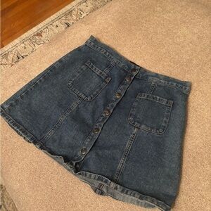 Urban outfittersDenim Button-Front Skirt